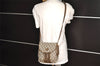 Authentic GUCCI GG Plus Shoulder Cross Body Bag PVC Leather Brown Junk 3699I