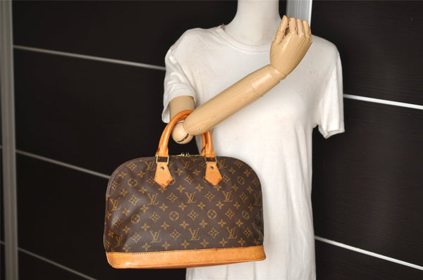 Authentic Louis Vuitton Monogram Alma Hand Bag Purse M51130 LV 3700J