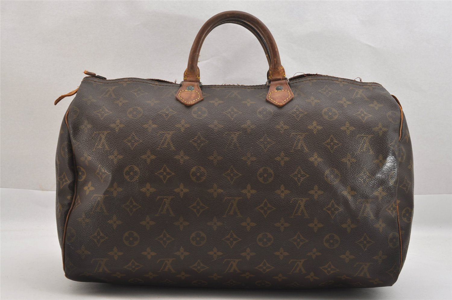 Authentic Louis Vuitton Monogram Speedy 40 Hand Boston Bag Old Model Junk 3700K