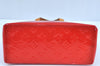 Authentic Louis Vuitton Vernis Reade PM Hand Bag Red M91088 LV 3701I