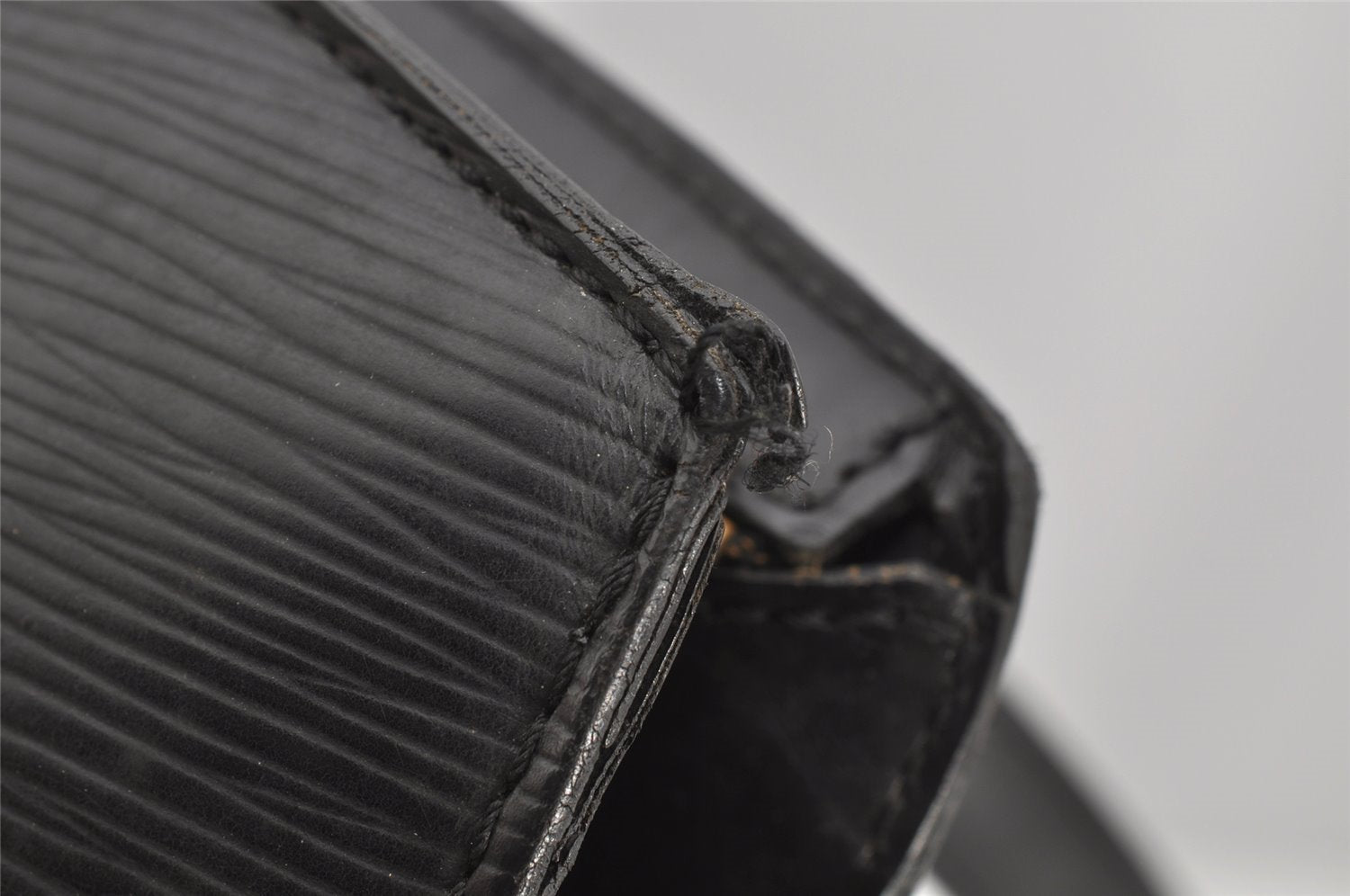 Auth Louis Vuitton Epi Saint Jacques Shopping Shoulder Bag Black M52262 LV 3701J