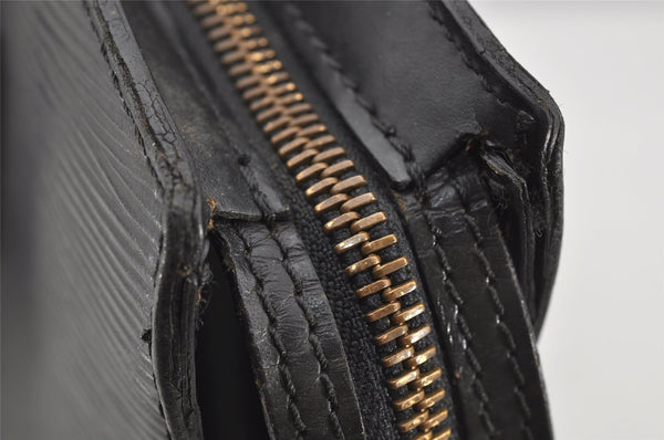 Auth Louis Vuitton Epi Saint Jacques Shopping Shoulder Bag Black M52262 LV 3701J