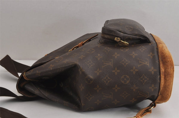 Authentic Louis Vuitton Monogram Montsouris GM Backpack M51135 LV 3702J