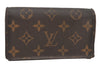 Authentic Louis Vuitton Monogram Portefeuille Tresor Wallet M61736 LV 3703K