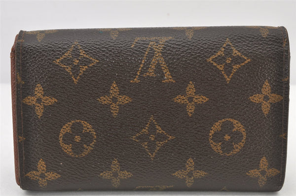 Authentic Louis Vuitton Monogram Portefeuille Tresor Wallet M61736 LV 3703K