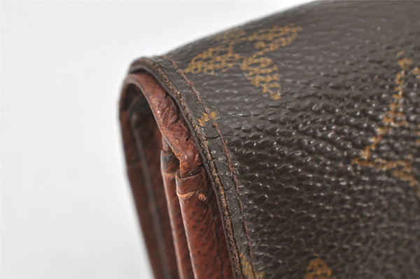 Authentic Louis Vuitton Monogram Portefeuille Tresor Wallet M61736 LV 3703K