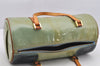 Authentic Louis Vuitton Vernis Bedford Hand Bag Light Green M91007 LV Junk 3704I