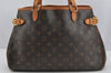 Authentic Louis Vuitton Monogram Batignolles Horizontal Tote Bag M51154 LV 3704J