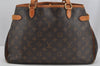 Authentic Louis Vuitton Monogram Batignolles Horizontal Tote Bag M51154 LV 3704J