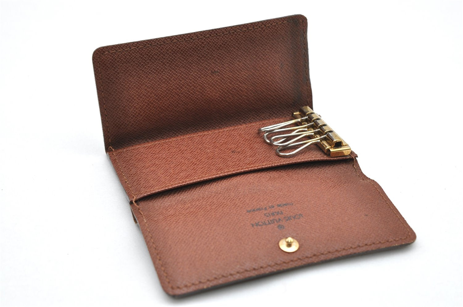 Authentic Louis Vuitton Monogram Multicles 4 Four Hooks Key Case M62631 LV 3704K