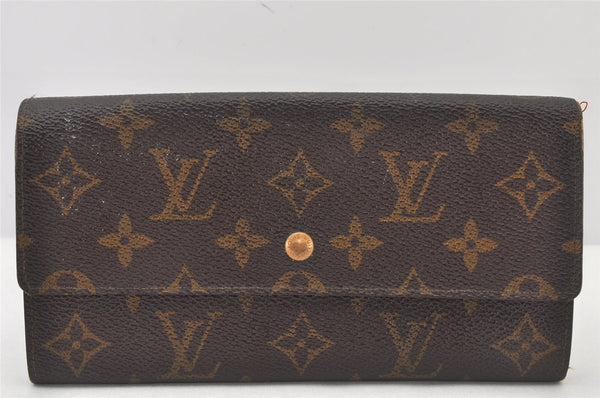 Auth Louis Vuitton Monogram Pochette Porte Monnaie Credit Wallet M61723 LV 3707K