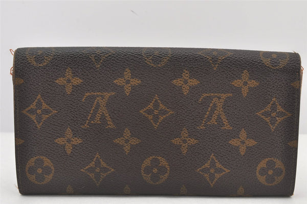 Auth Louis Vuitton Monogram Pochette Porte Monnaie Credit Wallet M61723 LV 3707K