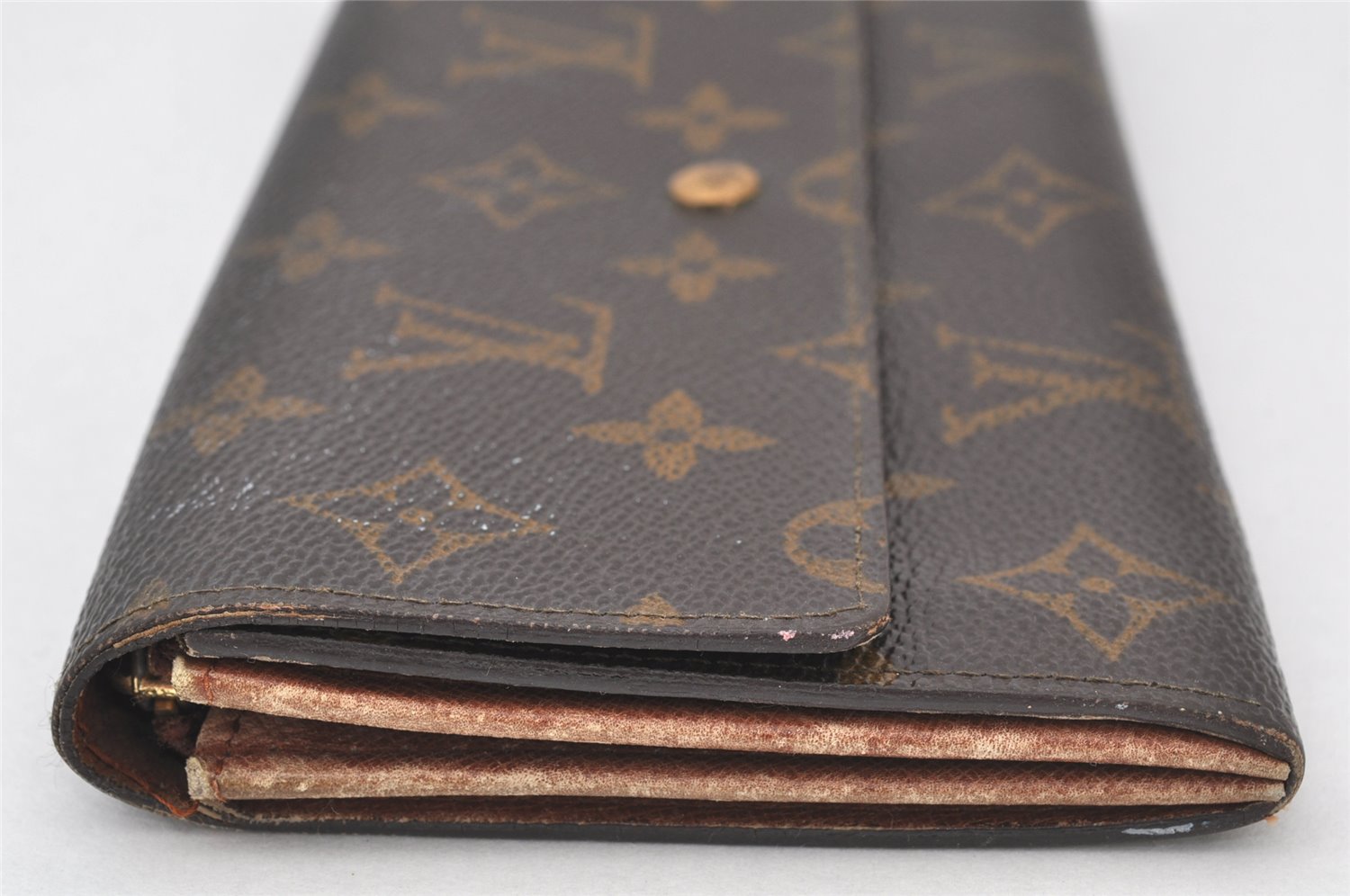 Auth Louis Vuitton Monogram Pochette Porte Monnaie Credit Wallet M61723 LV 3707K