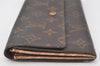 Auth Louis Vuitton Monogram Pochette Porte Monnaie Credit Wallet M61723 LV 3707K