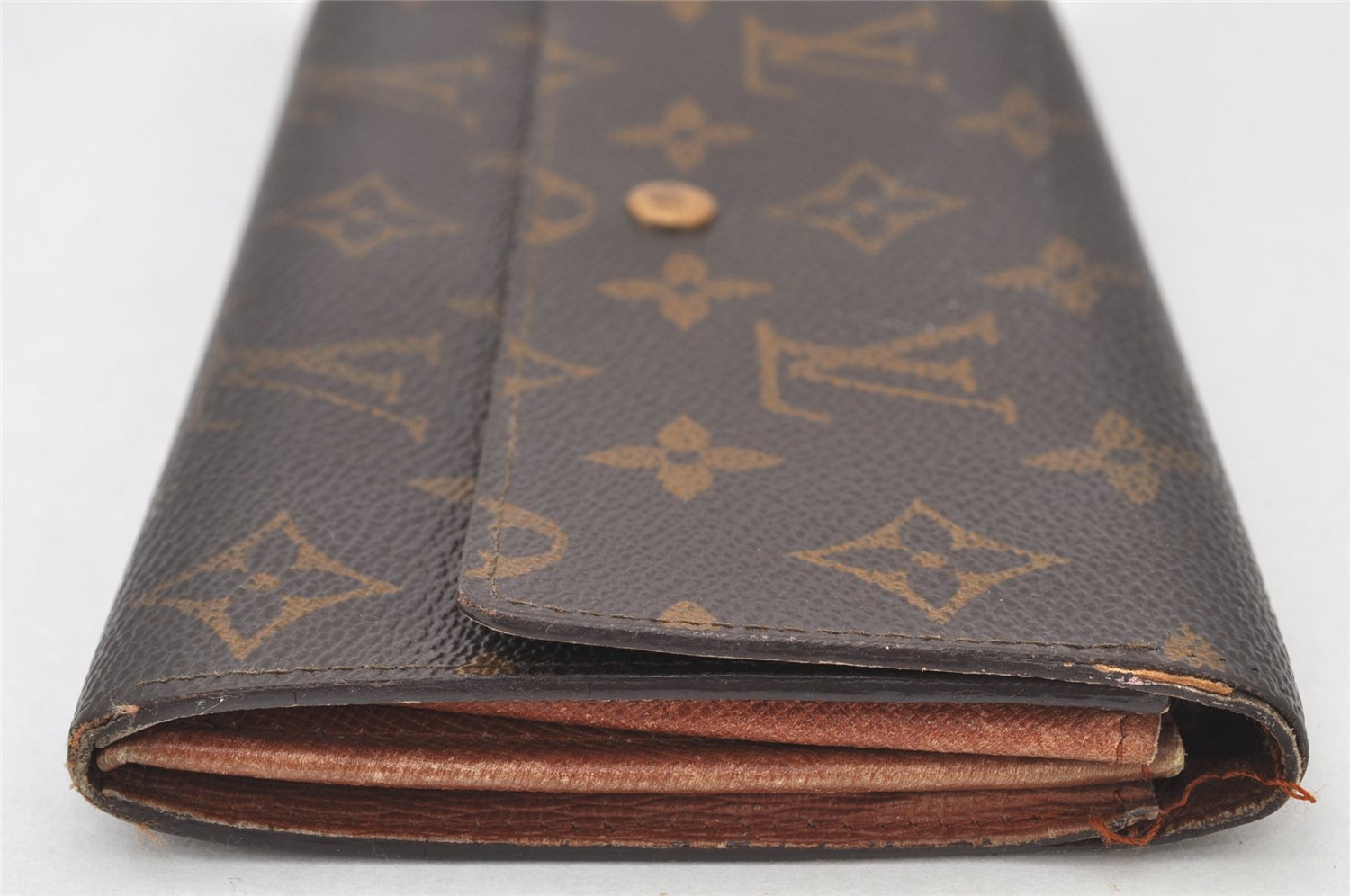 Auth Louis Vuitton Monogram Pochette Porte Monnaie Credit Wallet M61723 LV 3707K