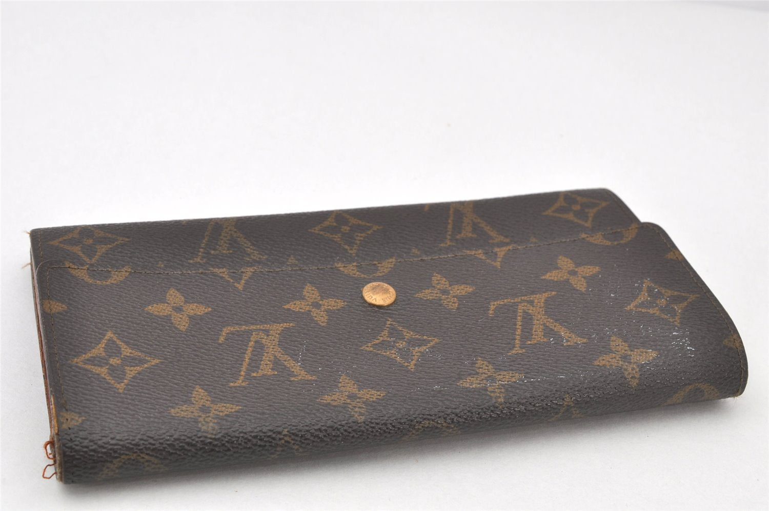 Auth Louis Vuitton Monogram Pochette Porte Monnaie Credit Wallet M61723 LV 3707K