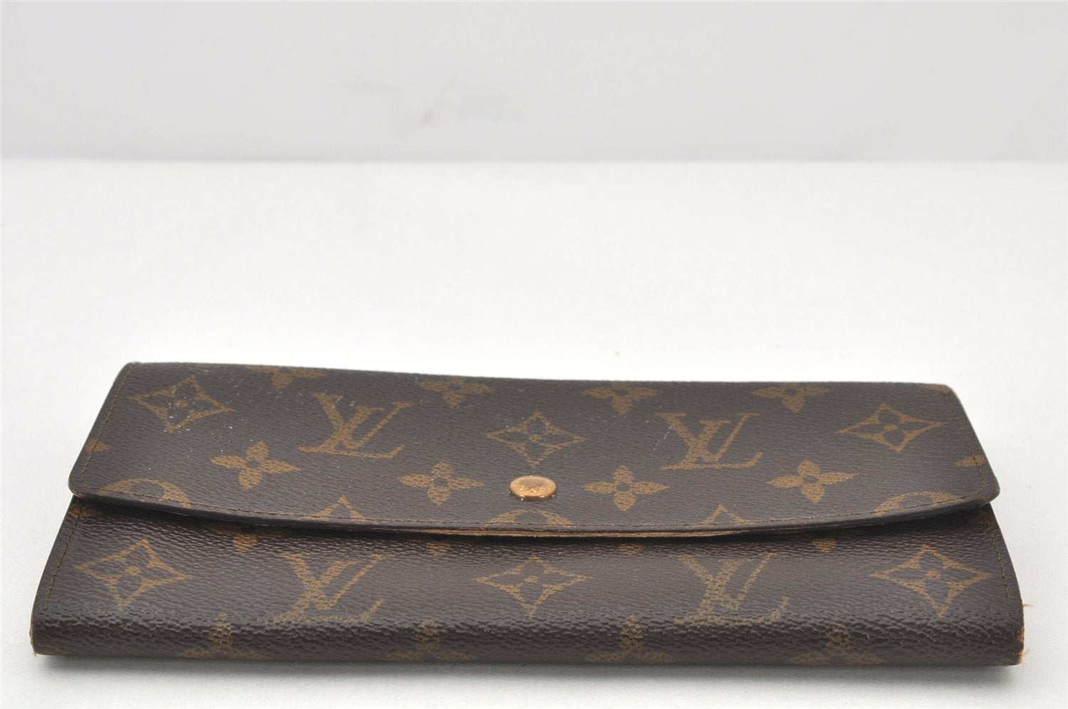 Auth Louis Vuitton Monogram Pochette Porte Monnaie Credit Wallet M61723 LV 3707K