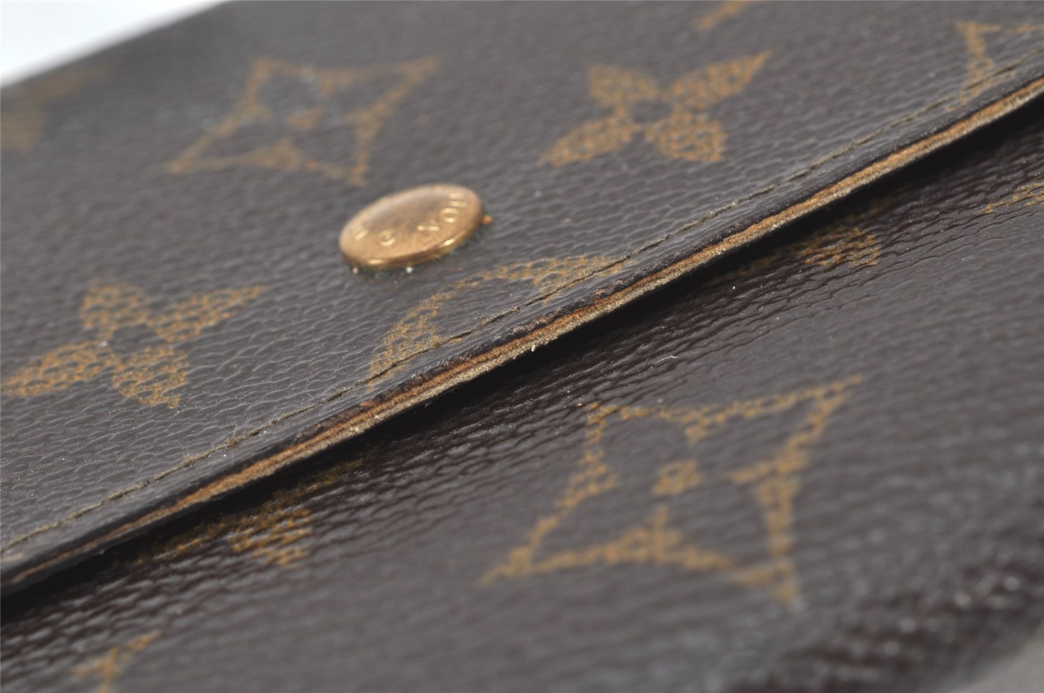 Auth Louis Vuitton Monogram Pochette Porte Monnaie Credit Wallet M61723 LV 3707K