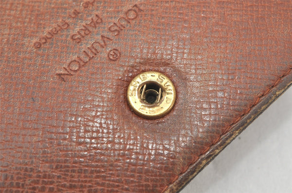 Auth Louis Vuitton Monogram Pochette Porte Monnaie Credit Wallet M61723 LV 3707K