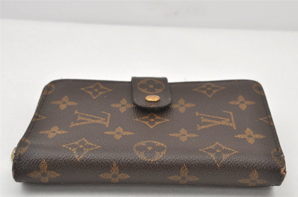 Auth Louis Vuitton Monogram Porte Papier Zip Bifold Wallet M61207 LV Junk 3708K