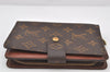 Auth Louis Vuitton Monogram Porte Papier Zip Bifold Wallet M61207 LV Junk 3708K