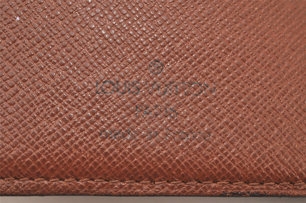 Auth Louis Vuitton Monogram Porte Papier Zip Bifold Wallet M61207 LV Junk 3708K