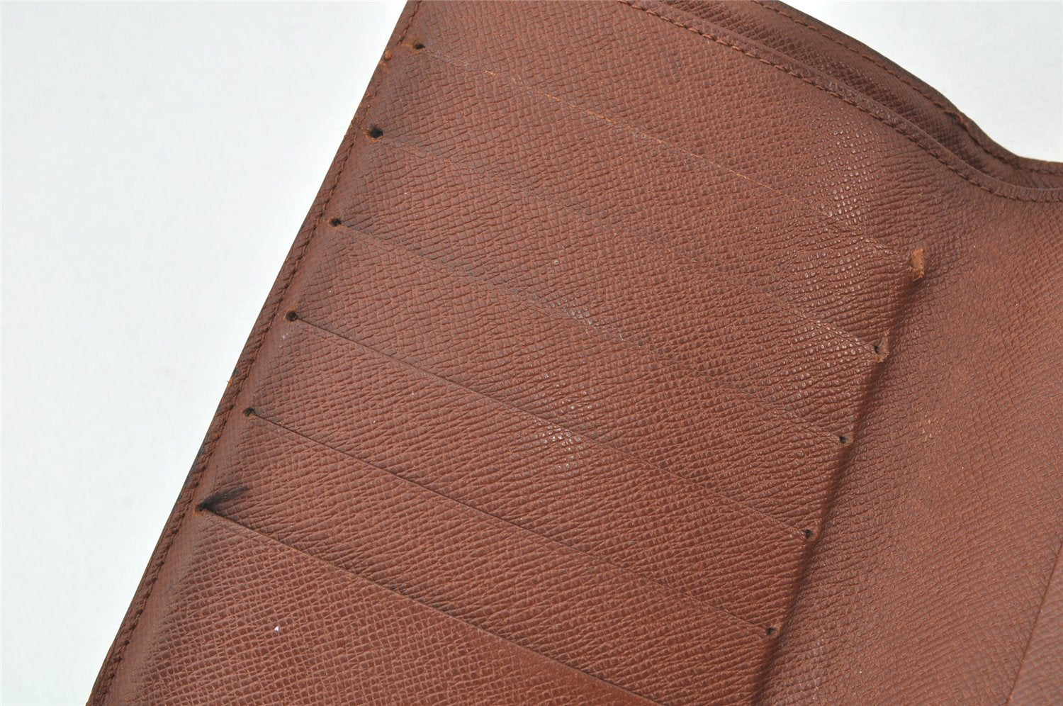 Auth Louis Vuitton Monogram Porte Papier Zip Bifold Wallet M61207 LV Junk 3708K