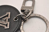 Auth Louis Vuitton Taiga Porte Cles Circle Eyelet Key Ring Black M64171 LV 3710J
