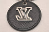 Auth Louis Vuitton Taiga Porte Cles Circle Eyelet Key Ring Black M64171 LV 3710J