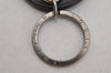 Auth Louis Vuitton Taiga Porte Cles Circle Eyelet Key Ring Black M64171 LV 3710J