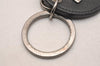 Auth Louis Vuitton Taiga Porte Cles Circle Eyelet Key Ring Black M64171 LV 3710J