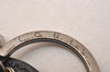 Auth Louis Vuitton Taiga Porte Cles Circle Eyelet Key Ring Black M64171 LV 3710J