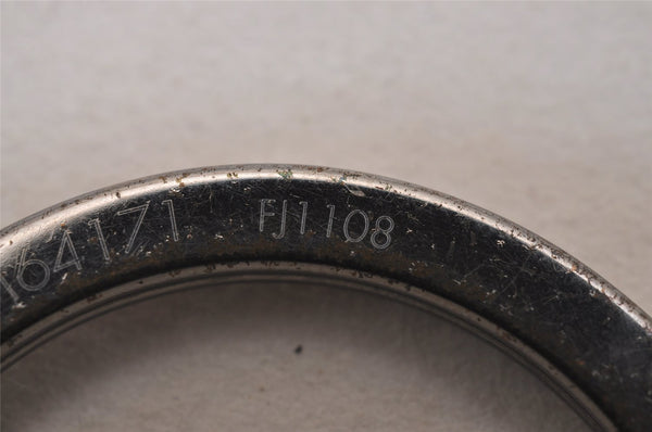 Auth Louis Vuitton Taiga Porte Cles Circle Eyelet Key Ring Black M64171 LV 3710J