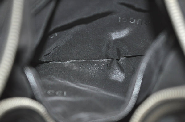 Authentic GUCCI Shoulder Hand Bag GG Canvas Leather 0013814 Black Junk 3710K