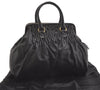 Authentic SAINT LAURENT Vintage Tote Hand Bag Leather Black 3711J