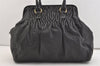 Authentic SAINT LAURENT Vintage Tote Hand Bag Leather Black 3711J