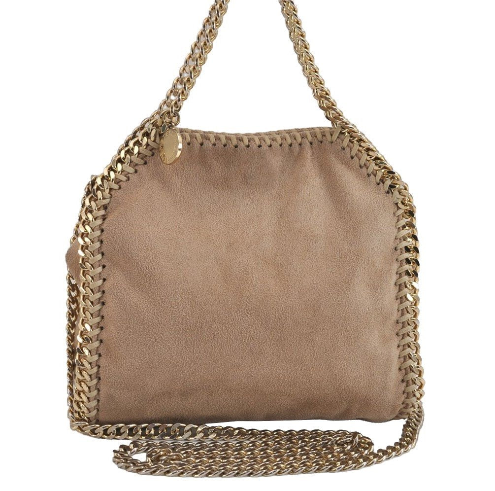 Authentic Stella McCartney Falabella Mini Shoulder Hand Bag Leather Beige 3712J