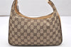Authentic GUCCI Shoulder Hand Bag Purse GG Canvas Leather 0013812 Brown 3712K
