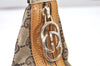 Authentic GUCCI Shoulder Hand Bag Purse GG Canvas Leather 0013812 Brown 3712K