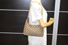 Authentic GUCCI Shoulder Hand Bag Purse GG Canvas Leather 0013812 Brown 3712K
