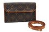 Auth Louis Vuitton Monogram Pochette Florentine Pouch Waist Bag M51855 LV 3713J