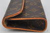 Auth Louis Vuitton Monogram Pochette Florentine Pouch Waist Bag M51855 LV 3713J