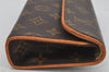 Auth Louis Vuitton Monogram Pochette Florentine Pouch Waist Bag M51855 LV 3713J