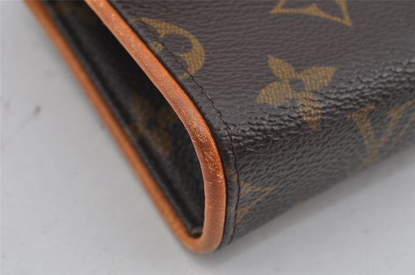 Auth Louis Vuitton Monogram Pochette Florentine Pouch Waist Bag M51855 LV 3713J