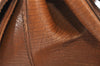 Authentic GUCCI Bamboo Hand Shoulder Bag GG Canvas Leather 111713 Brown 3713K