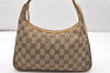 Authentic GUCCI Shoulder Hand Bag Purse GG Canvas Leather 0013812 Brown 3714K