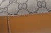 Authentic GUCCI Shoulder Hand Bag Purse GG Canvas Leather 0013812 Brown 3714K