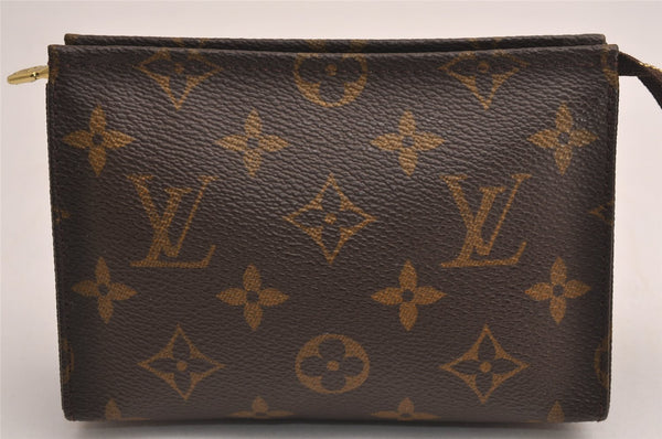 Auth Louis Vuitton Monogram Poche Toilette 15 M47546 Cosmetics Pouch Junk 3716J