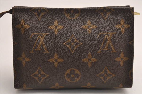 Auth Louis Vuitton Monogram Poche Toilette 15 M47546 Cosmetics Pouch Junk 3716J