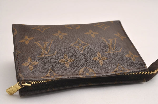 Auth Louis Vuitton Monogram Poche Toilette 15 M47546 Cosmetics Pouch Junk 3716J